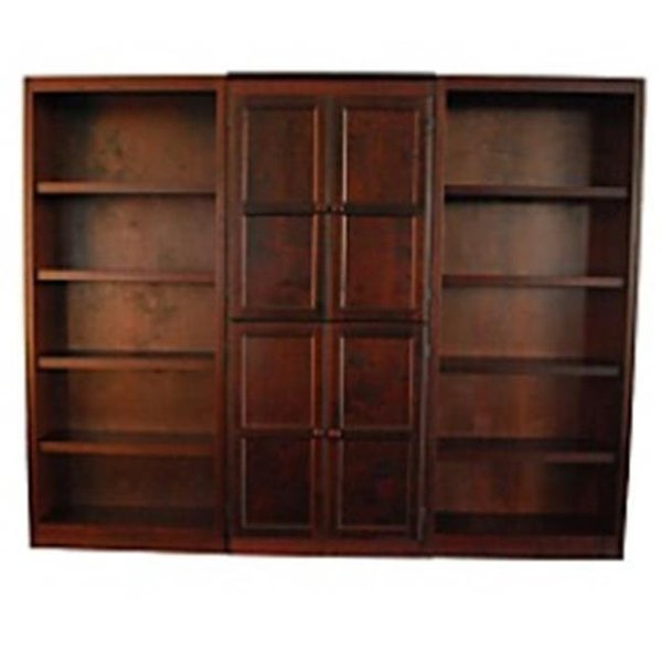 Concepts In Wood Concepts In Wood WKT3072-C 3-Piece Wall and Storage System; Cherry Finish 15 Shelves WKT3072-C